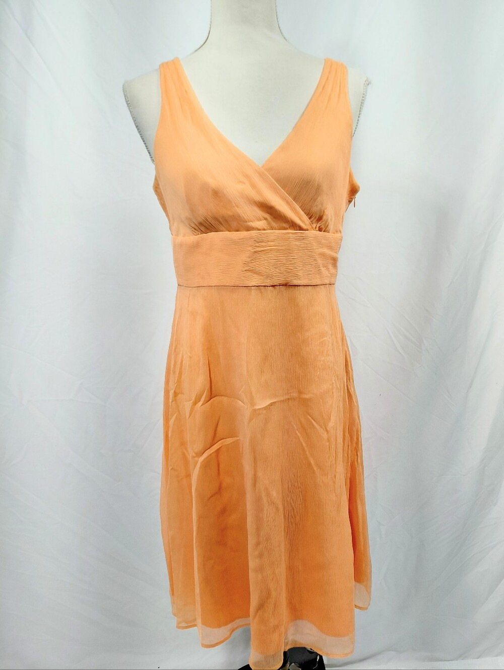 J. Crew Tangerine Sophia Silk Dress